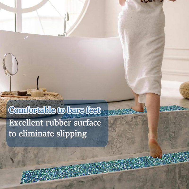 CHUANGSEED Anti-Slip Tape 2" x15ft - Waterproof Blue Safety Grip Tape for Stairs, Pool, Bathroom, Outdoor Steps - Heavy Duty Non-Slip Traction Strip - Image 2